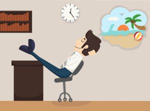 Businessman relax dream , eps10 vector format